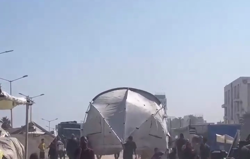 Thumbnail preview image for the video titled: Displacement from North Gaza continues