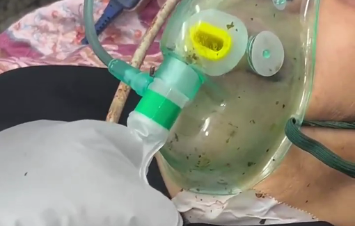 Thumbnail preview image for the video titled: Mother of journalist Ibrahim Nofal injured in Israeli strike in Gaza City