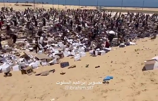 Thumbnail preview image for the video titled: The daily suffering and degradation Israel inflicts on Palestinians it starved at GHF "aid sites"