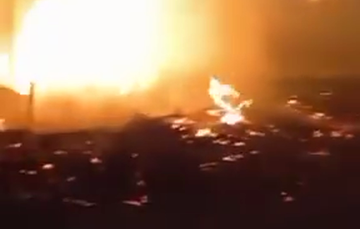 Thumbnail preview image for the video titled: Israeli settlers set fire to Palestinian vehicles and homes during their pogrom in Kafr Malik