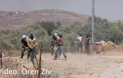 Thumbnail preview image for the video titled: Israeli settlers attacked the village of Turmus Ayya, setting fires and shooting at residents