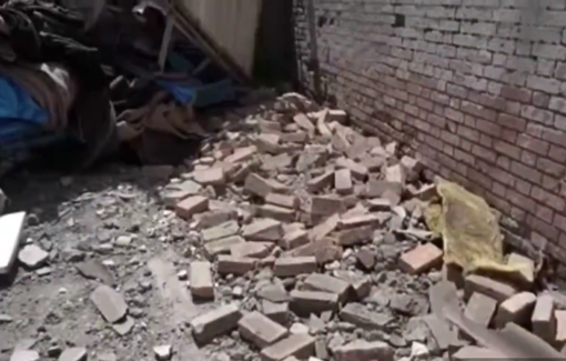 Thumbnail preview image for the video titled: Section 209 of the prison, under the control of the regime’s intelligence services where many opposition members were held—was targeted by Israel.