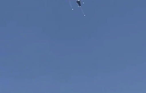 Thumbnail preview image for the video titled: Airdrops resume - Gaza City