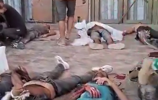 Thumbnail preview image for the video titled: 58 killed by Israel while awaiting entry of aid through Zikim, northern Gaza