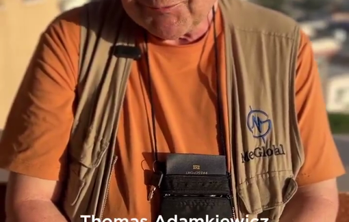 Thumbnail preview image for the video titled: Dr. Tom Adamkiewicz on malnourished children, parents and staff at Nasser hospital