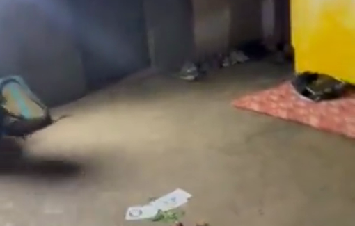 Thumbnail preview image for the video titled: Israeli settlers invaded a home, knocked the residents, set fire to water tank and activist's cars during the night in Susiya