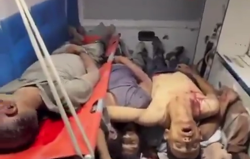 Thumbnail preview image for the video titled: Israel massacres another large group of young breadwinners in northern gaza