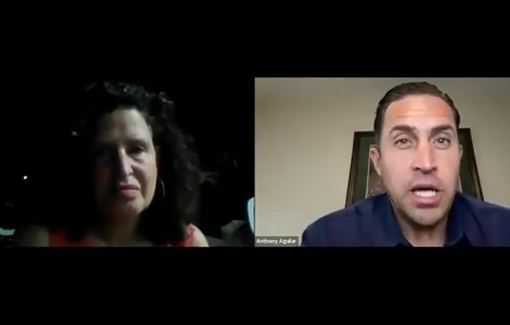 Thumbnail preview image for the video titled: Anthony Aguilar on unXeptable: GHF is positioned just next to IDF bases, that were there first