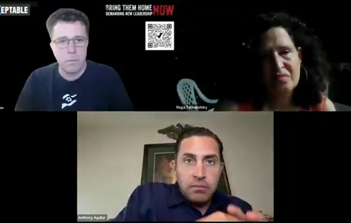 Thumbnail preview image for the video titled: Anthony Aguilar on unXeptable: Aid seekers have 8 minutes to try to sort through the food dumped on the sane