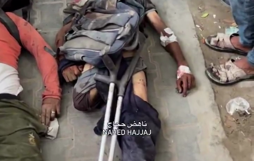 Thumbnail preview image for the video titled: After losing his leg, a young man was killed while seeking aid in northern Gaza