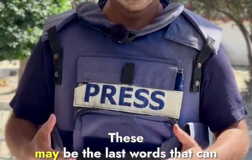 Thumbnail preview image for the video titled: These may be the last words we send from Gaza
