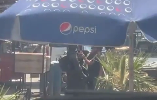 Thumbnail preview image for the video titled: An Israeli TV journalist conducts an interview with an Israeli soldier while raiding Ramallah