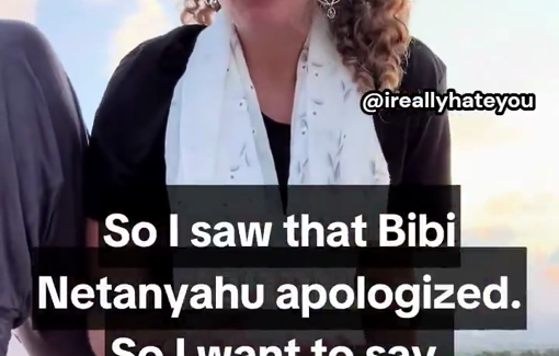 Thumbnail preview image for the video titled: Settler-influencer Rivka Lafair, praises the pre-meditated murder of 21 innocent people, including health workers and journalists, at Nasser Hospital.