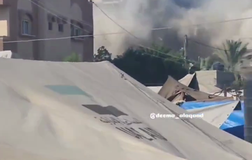 Thumbnail preview image for the video titled: The moment Israel bombed the Shorabji family house in Khan Younis