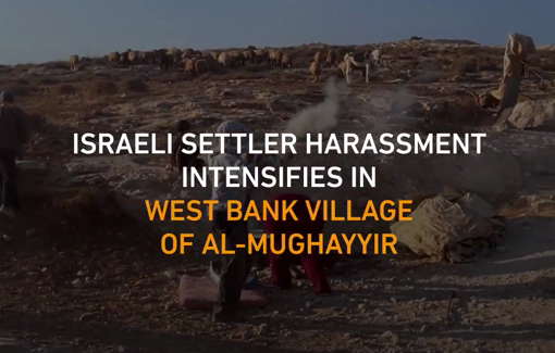 Thumbnail preview image for the video titled: Fatima and Fadla Abu Naim refuse to leave their land in al-Mughayyir despite repeated settler's intimidation