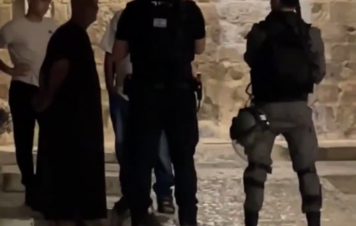 Thumbnail preview image for the video titled: Israeli police arrested 14-year-old Muhammad Hammouda from his home in Aqbat al-Saraya