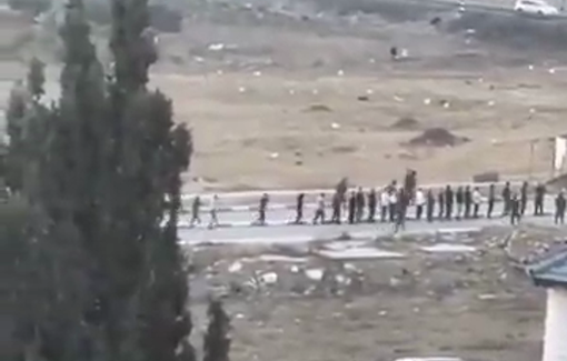 Thumbnail preview image for the video titled: Israeli soldiers conducted raids in the al-Fawwar RC detaining dozens of Palestinian youths