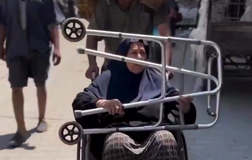 Thumbnail preview image for the video titled: Displacement from northern Gaza