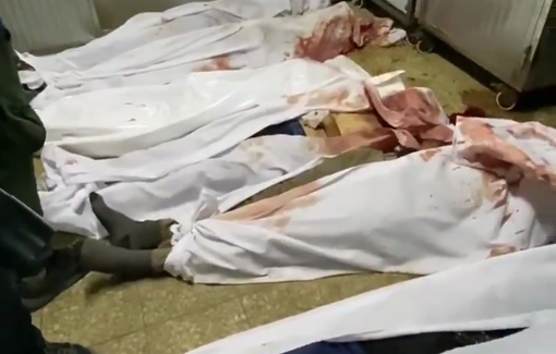 Thumbnail preview image for the video titled: Mortuary of Al-Shifa hospital full in the early morning