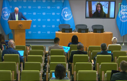 Thumbnail preview image for the video titled: Olga Cherevko compares OCHA vs. GHF Aid distribution