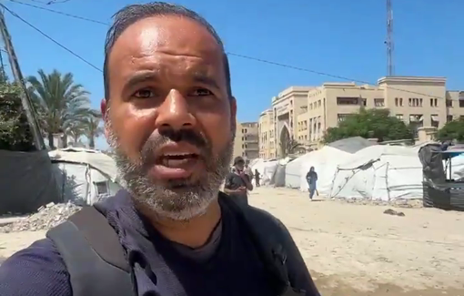 Thumbnail preview image for the video titled: Journalist Islam Bader's perilous displacement within Gaza City