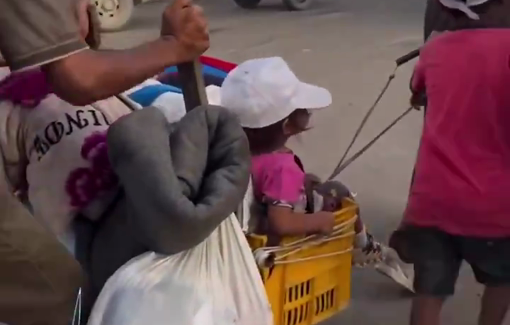 Thumbnail preview image for the video titled: Grueling unending forced displacement from Gaza City