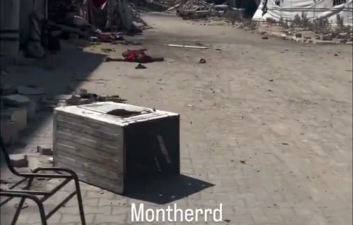 Thumbnail preview image for the video titled: Recovery of 2 Palestinians killed by Israel on Street 8 in Gaza City