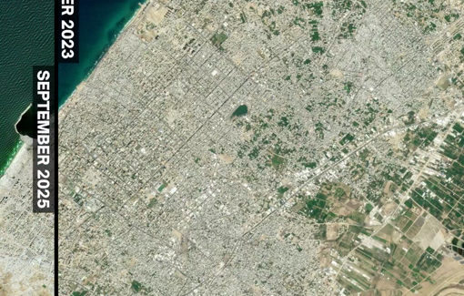 Thumbnail preview image for the video titled: Urbicide in Gaza City (October 2023 - September 2025)