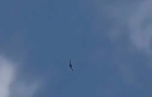 Thumbnail preview image for the video titled: An Israeli drone flying over Yohmor al-Shaqif, south Lebanon, broadcasting messages inciting against reconstruction efforts