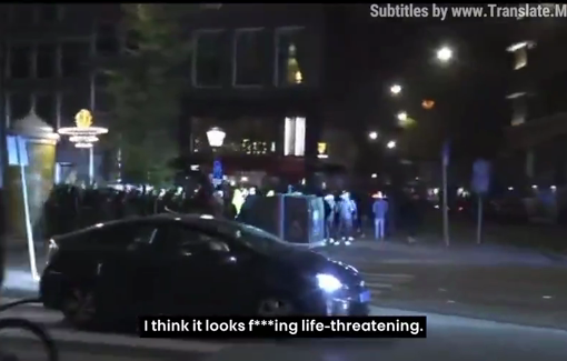 Thumbnail preview image for the video titled: Maccabi fans made the atmosphere look “life-threatening” in the Amsterdam streets