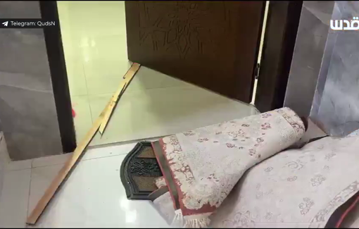 Thumbnail preview image for the video titled: Israeli soldiers caused damage to residential Palestinian homes during their raid on Kafr Qaddum