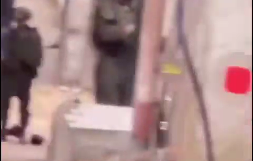 Thumbnail preview image for the video titled: Israeli soldiers detain a young man after he was injured, inside Al-Far’a camp,