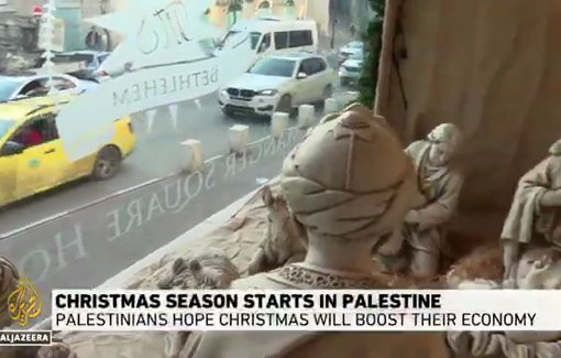Thumbnail preview image for the video titled: Reporting on the deteriorated business conditions in Bethlehem, the birthplace of Jesus