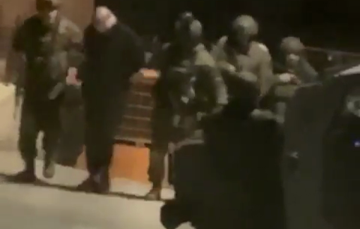 Thumbnail preview image for the video titled: Israeli forces carried out a large-scale raid in the town of Abu Dis, abducting around 20 Palestinians.