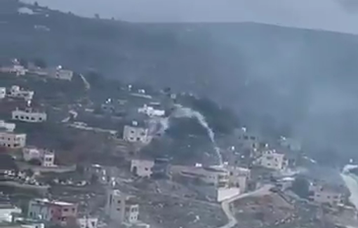 Thumbnail preview image for the video titled: Israeli forces fire tear gas near homes and the Beita Girls’ Secondary School, south of Nablus