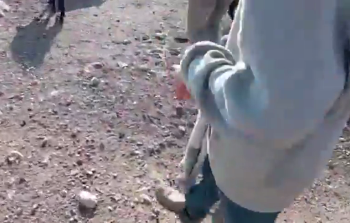 Thumbnail preview image for the video titled: Israeli settler minors invade homes in Ras al-Aïn looting a sweater from the clothesline