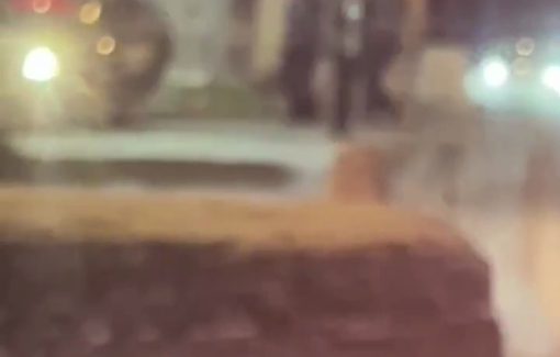 Thumbnail preview image for the video titled: Israeli forces closed the Awarta checkpoint to Palestinian traffic, allowing settlers to dance and harass passing cars