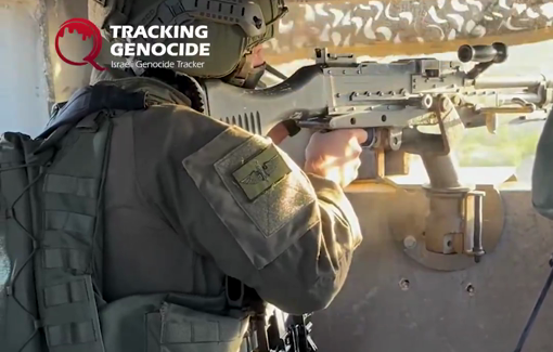 Thumbnail preview image for the video titled: An Israeli soldiers marked New Year’s 2026 by randomly firing at civilian homes in Gaza