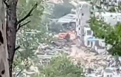 Thumbnail preview image for the video titled: Israeli forces continue their wide-scale demolition campaign in Nur Shams refugee camp