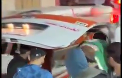 Thumbnail preview image for the video titled: Body of Ahmed Hammad Thabet arrived at Al-Aqsa Hospital, following an Israeli airstrike on Deir al-Balah