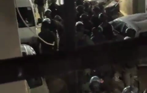 Thumbnail preview image for the video titled: Israeli police forces arrested 8 citizens from Shuafat camp and Ras Khamis neighborhood