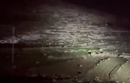 Thumbnail preview image for the video titled: Settlers indading Khillat al-Sidra in the Makhmas area, burning homes and citizens’ property, leaving several residents injured during the assault