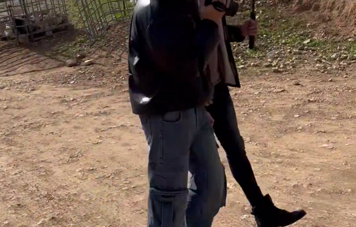 Thumbnail preview image for the video titled: Israeli far-right blogger Roi Star invaded the activist house in Ras al-Auja