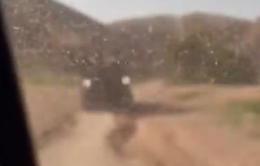 Thumbnail preview image for the video titled: Settlers chased a school bus full of children, terrorizing them for two kilometers.