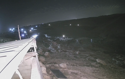 Thumbnail preview image for the video titled: CCTV images shows settlers looting sheep under the protection of Israeli soldiers in Halawa