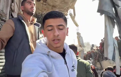 Thumbnail preview image for the video titled: A new massacre due to an Israeli airstrike in the Sheikh Radwan neighborhood, west of Gaza City