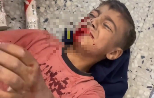 Thumbnail preview image for the video titled: One person killed and eight injured in a strike on tents sheltering displaced people in Al-Mawasi