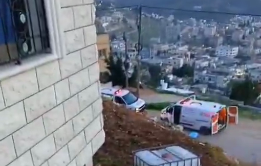 Thumbnail preview image for the video titled: Israeli forces shoot a teen and block the ambulance from taking him in Beita