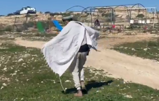 Thumbnail preview image for the video titled: In Tuba, a settler spent most of the day dancing and listening to music in the middle of the village