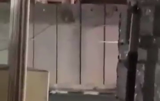 Thumbnail preview image for the video titled: Israeli forces open fire at anyone crossing the apartheid wall